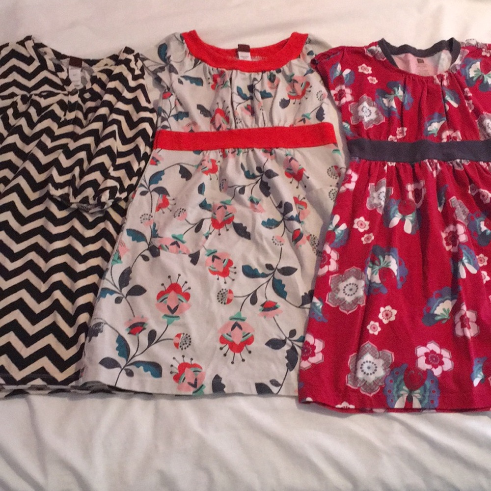 Lot of Tea size 7 girls dresses.